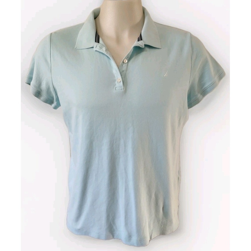 Nautica Polo shirt Women's Size XXL Short Sleeve Collar Buttons Embroidered Logo